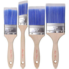 Load image into Gallery viewer, Bates Paint Brushes - 4 Pack, Treated Wood Handle, Paint Brush, Paint Brushes Set, Professional Brush Set, Trim Paint Brush, Paintbrush, Small Paint Brush, Stain Brush