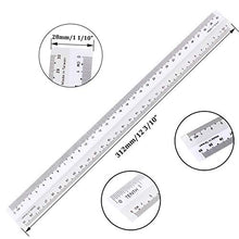 Load image into Gallery viewer, AConnet 36 Pack Clear Plastic Ruler 12 Inch Flexible Ruler Shatter Resistant Straight Ruler for Woodworking, Arts, Crafts, Scrapbooking, Carpentry, Student School Offices and General Home Use