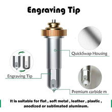 Load image into Gallery viewer, Silver QuickSwap Engraving Tip for Cricut