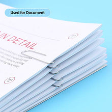 Load image into Gallery viewer, 700 Paper Clips,Medium and Jumbo Size,Paperclips for Office School and Personal Use(28 mm,33mm,50 mm) (Silver)