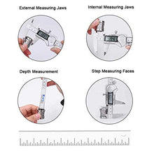 Load image into Gallery viewer, Kynup Digital Caliper, Caliper Measuring Tool with Stainless Steel, IP54 Waterproof Protection Design, Easy Switch from Inch Metric Fraction, Large LCD Screen (6 Inch /150mm)