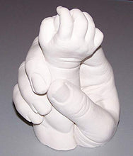Load image into Gallery viewer, Luna Bean Keepsake Hands Casting Kit | DIY Plaster Statue Molding Kit | Hand Holding Craft for Couples, Adult & Child, Wedding, Friends, Anniversary