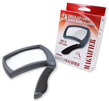 Load image into Gallery viewer, Carson LED Lighted Magnifold 2x Power Rectangular Magnifier For Reading, Inspection, Low Vision, Hobby and Crafts (MJ-50)