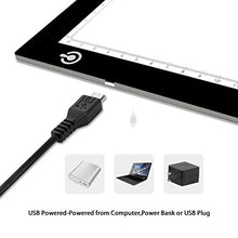Load image into Gallery viewer, A4 Portable LED Light Box Trace, LITENERGY Light Pad USB Power LED Artcraft Tracing Light Table for Artists,Drawing, Sketching, Animation