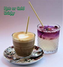 Load image into Gallery viewer, All Natural Wheat Drinking Straws - 120 x 8 inch - Nature's Hay Straw - Disposable, Organic, Biodegradable, Compostable, Eco-Friendly, Sustainable. The Attractive Alternative to Plastic.