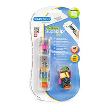 Load image into Gallery viewer, Rapesco Supaclip 40 Dispenser with 25 Multi Color Clips (RC4025MC)