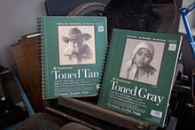 Load image into Gallery viewer, Strathmore 412-9 Tan Drawing 400 Series Toned Sketch Pad, 9"x12", 50 Count