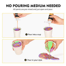 Load image into Gallery viewer, Magicfly 36 Colors Acrylic Pouring Paint (60ml/2oz Bottles), Pre-Mixed High Flow Liquid Acrylic Paint with 5 White Paint for Canvas, Wood, Stone, Glass, Ideal for Artwork, DIY Projects
