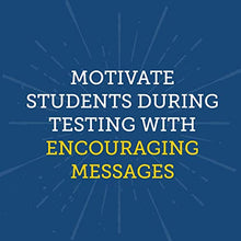 Load image into Gallery viewer, Really Good Stuff Privacy Shields for Student’s Desks – Desk Shield Keeps Their Eyes on Their Own Test/Assignments –Blue with Motivational Messages (Set of 12)