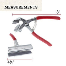 Load image into Gallery viewer, US Art Supply Professional Extra Wide Canvas Pliers 4-3/4 inch with Padded Spring Return Handle