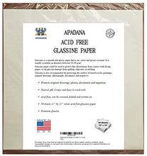 Load image into Gallery viewer, Apadana Acid Free Glassine Paper 50 Sheets 12 x 12 Inches