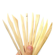 Load image into Gallery viewer, Honbay 10-Piece Double Ended Wooden Mini Modeling Tools Clay Sculpture Tools for Cutting, Carving and Smoothing