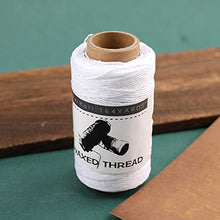 Load image into Gallery viewer, Jupean Waxed Thread, 150m /164Yards White Leather Waxed Thread, Leather Sewing Thread, Hand Stitching Thread for Hand Sewing Leather, Bookbinding, and Beginners Leather Craft DIY