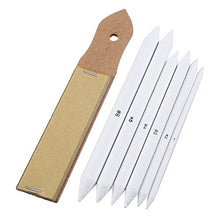 Load image into Gallery viewer, CCINEE Blending Stumps and Torillions Set with Sandpaper Pencil Sharpener for Sketch Drawing Use, Pack of 7