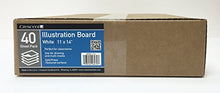 Load image into Gallery viewer, Crescent Creative Products Crescent #99 Illustration Board, Cold Press, Bulk Pack, 40 Count, 11" x 14" Size, 11 x 14 Inches, White