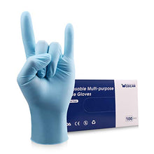 Load image into Gallery viewer, Nitrile Disposable Gloves Large Powder Free3mil100 Pcs Latex Free Exam Disposable Gloves
