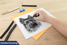 Load image into Gallery viewer, Pacific Arc Large Vine Charcoal Stick 5/Pkg, Soft, Black, Thick Willow Charcoal for Sketching and Drawing