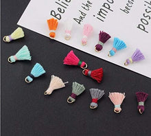 Load image into Gallery viewer, Wholesale 100pcs/lot 14mm(1/2'') Mini Tassels Tiny Short Cotton Thread Tassels GD20ST174T