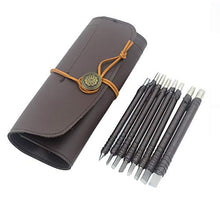 Load image into Gallery viewer, DGOL 8pcs Tungsten Steel Soft Limestone and SlateStone Alabaster Carving Kit Engraving Carve Cutting Blade Chisel Tool Set for Stone Seal Graver