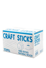 Load image into Gallery viewer, Natural Wood Craft Sticks, 4.25 Inch Popsicle Sticks for Ice Cream, Crafts, Waxing, Art Projects & Party Food Labels (1,000 Sticks)