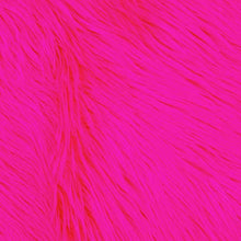 Load image into Gallery viewer, FabricLA Shaggy Faux Fur Fabric - Half Yard | 60" X 18" Inches | DIY Craft, Hobby, Costume, Decoration | Fuchsia