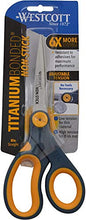 Load image into Gallery viewer, 8" Straight Titanium Bonded Non-Stick Scissors with Adjustable Glide Feature, 3pk (15454), Grey/Yellow