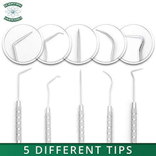 Load image into Gallery viewer, Scientific Labwares 5-Piece Stainless Steel Precision Probe, Pick and Hook Set: Dissection, Clay and Wax Modeling, Sewing, Precision Work and More!