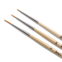 Load image into Gallery viewer, Jerry Q Art 12 Pcs Detail Paint Brushes, Golden Synthetic Hair, High Performance for Oil, Acrylic and Watercolor JQ-503
