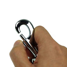 Load image into Gallery viewer, Garwor 4 Pcs Heavy Duty Chrome Swivel Snap Hooks with Spring,Round 0.77"x3.38",Pet Buckle Multipurpose Dog Leashes Key Chain for Linking Pet Leash & Collar,Pet Harness,Purse Straps,DIY Crafts