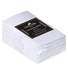 Load image into Gallery viewer, Cotton Talks Flour Sack Towels - 31” x 31” Kitchen Dish Towels - 6 Pieces White Kitchen Towels - 100% Cotton Fabric - Multi-Purpose Towels for Kitchen - Reusable Tea Towels Extra Large