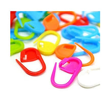 Load image into Gallery viewer, 100PC Mix Color Knitting Stitch Counter Crochet Locking Stitch Markers Stitch Needle Clip Knitting Crochet Markers (100)