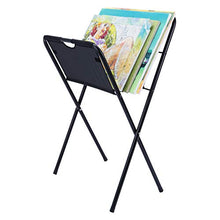 Load image into Gallery viewer, Creative Mark Medium Canvas Print Rack - Portable Folding Display for Posters, Artwork, Prints, Canvas, Panels, Artist Galleries, Studios & Storage - 39"h x 21.5"d x 24"