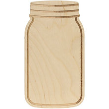 Load image into Gallery viewer, Walnut Hollow Baltic Birch Mason Jar Shape-5"X9"X.35"