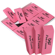 Load image into Gallery viewer, Mr. Pen Pink Pencil Erasers, Large, Pack of 12