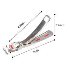 Load image into Gallery viewer, Gripper Clips Tongs for Lifting Hot Dishs Bowl Pot Pan Plate from instant Pot Microwave Oven Air Fryer,Botter opener,304 Stainless Steel,Kitchen Tongs,Food Tongs Bowl Clip. (RED)