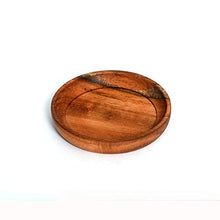 Load image into Gallery viewer, Kaizen Casa 4 Piece Set, Natural Acacia Wood Coasters, Set of 4
