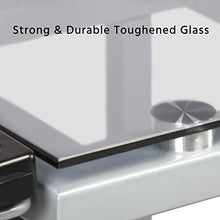 Load image into Gallery viewer, YAHEETECH Adjustable Glass Drafting Table Drawing Desk Art Desk Versatile Art Craft Station Study Table w/ 2 Slide Rolling Wheels and Drawers for Artist Painters Home Office