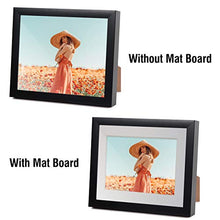 Load image into Gallery viewer, Acid Free 25 Pack 8x10 Pre-Cut Mat Board Show Kit for 5x7 Photos, Prints or Artworks, 25 Core Bevel Cut Matts and 25 Backing Boards and 25 Crystal Plastic Bags, White