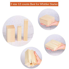 Load image into Gallery viewer, KINGCRAFT 12 Pack Basswood Carving Blocks Soft Solid Wooden Whittling Kit for Whittler Starter Kids