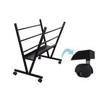 Load image into Gallery viewer, Falling in Art Metal Professional Print Rack, Holds Posters, Prints, Canvas Art for Shows & Storage, Mobile with Rolling Casters