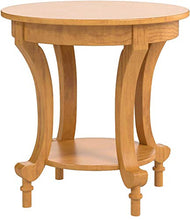 Load image into Gallery viewer, Amazon Brand – Ravenna Home Traditional Solid Pine End Table, 24"W, Oak Finish