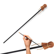 Load image into Gallery viewer, Mahl Stick for Steadying Painter Hand, 33 6/7 Inches in Length Aluminum Rod with Artificial Leather, Artists Painting Hand Rest Tool