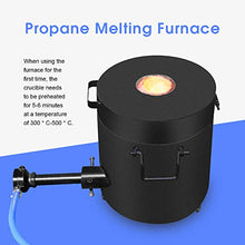 Load image into Gallery viewer, FASTTOBUY 6 KG Propane Melting Furnace Kit w Graphite Crucible and Tongs 1300°C /2372°F Casting Refining Smelting for Precious Metals Gold Silver Tin Aluminum 7-in-1 Melting Casting Tool