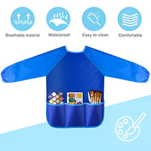 Load image into Gallery viewer, Kuuqa Waterproof Children Art Smock Kids Art Aprons with 3 Roomy Pockets,Painting Supplies (Paints and brushes not included)