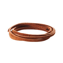 Load image into Gallery viewer, Realeather Suede Lace, 1/8" x 25 yd, Medium Brown