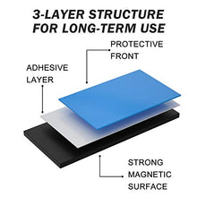 Load image into Gallery viewer, Magnet Sheets with Adhesive 8" x 10", Magicfly 15 Pack Flexible Magnetic Sheets for Photos, Crafts and Die Storage, Easy Peel & Stick