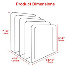 Load image into Gallery viewer, Acrimet Desk Metal File Sorter 4 Sections (White Color)