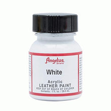 Load image into Gallery viewer, Angelus Acrylic Leather Paint, White, 1 oz