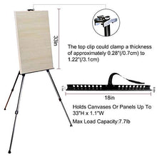 Load image into Gallery viewer, FUDESY Easel Stand,66" Aluminum Metal Display Easel Artist Easel Tripod with Portable Bag Adjustable Height from 21" to 66" for Table-Top/Floor Painting,Displaying,Drawing