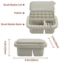Load image into Gallery viewer, MyLifeUNIT Multifunction Paint Brush Basin with Brush Holder and Palette